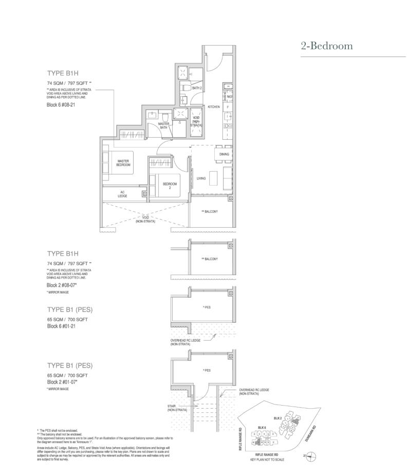 Mayfair Modern 1 Bedroom Floor Plan 3