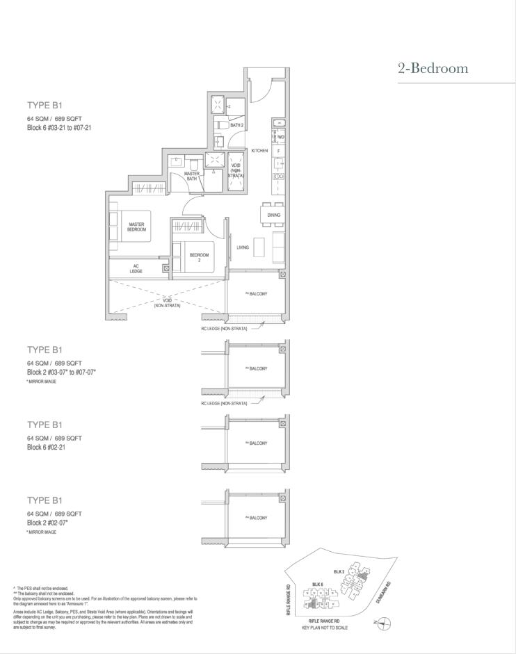 Mayfair Modern 1 Bedroom Floor Plan 4