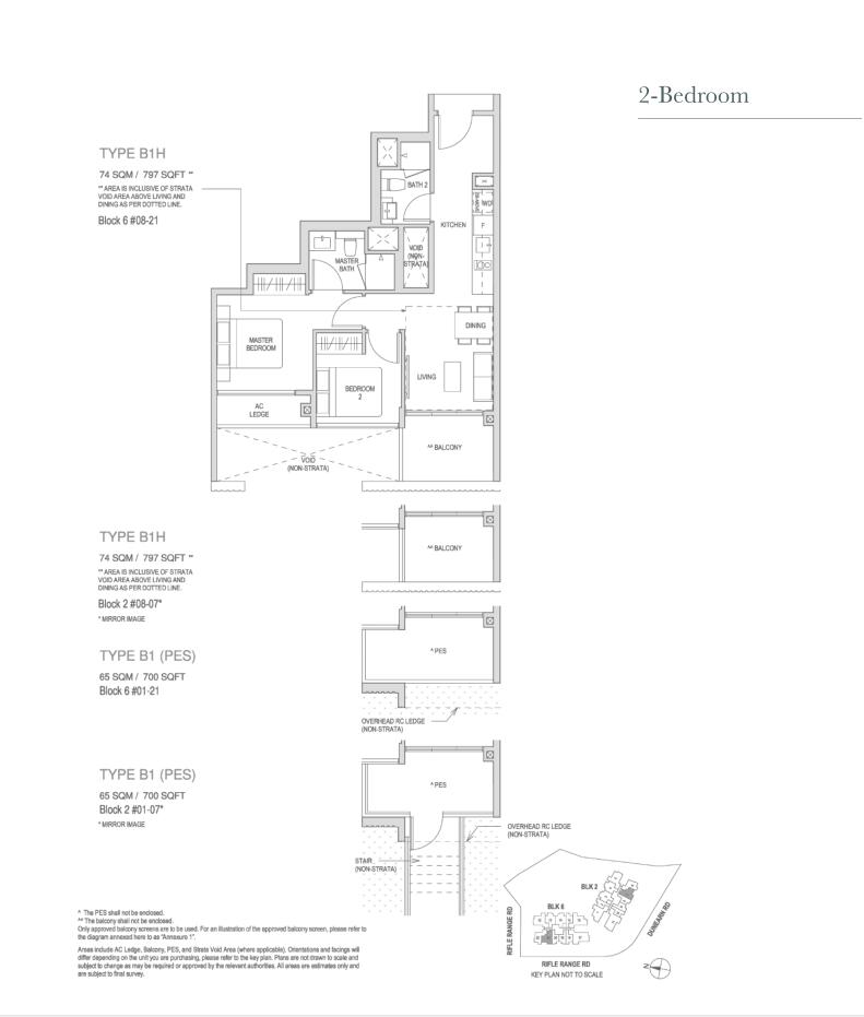 Mayfair Modern 1 Bedroom Floor Plan 5