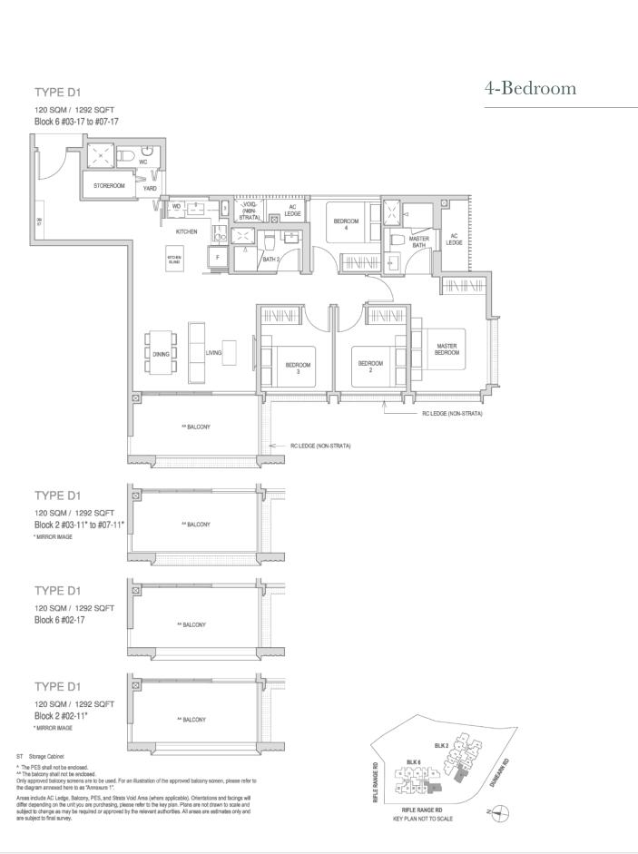 Mayfair Modern 1 Bedroom Floor Plan 15